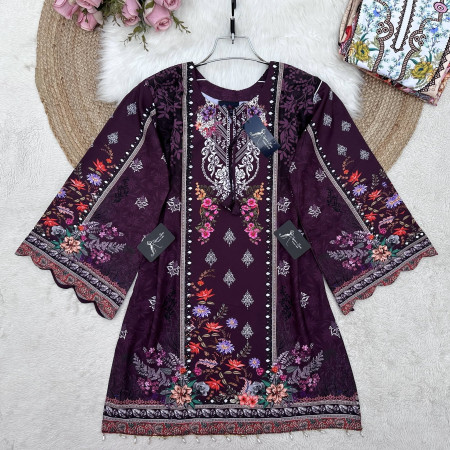 Karisma Pakistani Silk Printed Kurti (A-9001)