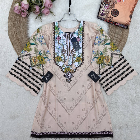 Karisma Pakistani Silk Printed Kurti (A-9001)
