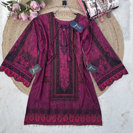 Karisma Pakistani Silk Printed Kurti (A-9001)
