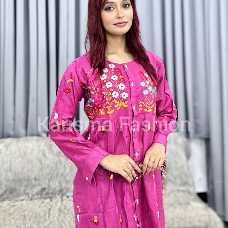 Aarong Cotton Embroidery Work Kurti (A-9001)