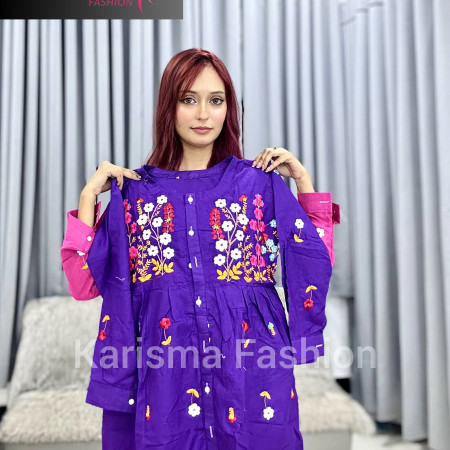 Aarong Cotton Embroidery Work Kurti (A-9001)